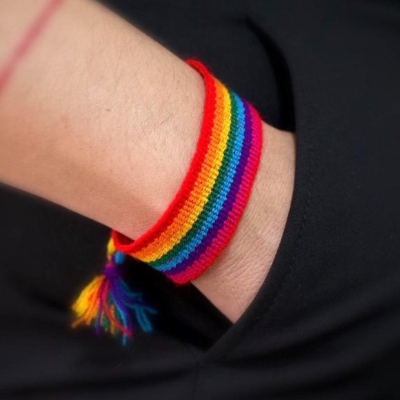 Colorful Vibrant Striped Woven Bracelets - Handmade Friendship Bracelets - Assor - Picture 3 of 10